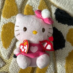 Ty beanie baby Hello Kitty Valentine pink